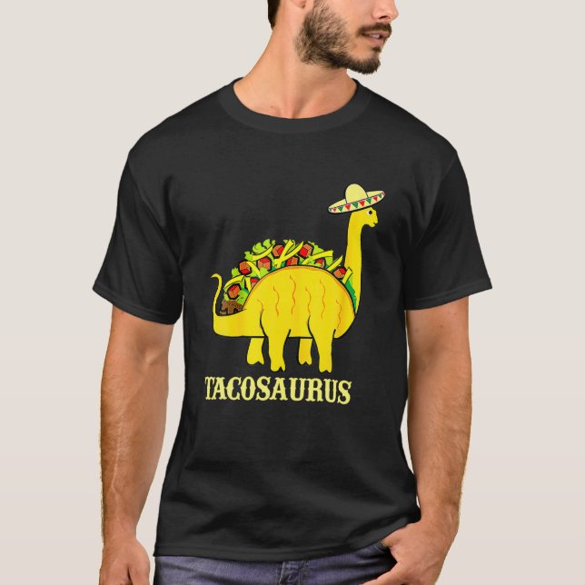 Camiseta Tacosaurus Cinco De Mayo S Funny Taco Dinosaur (Anverso)