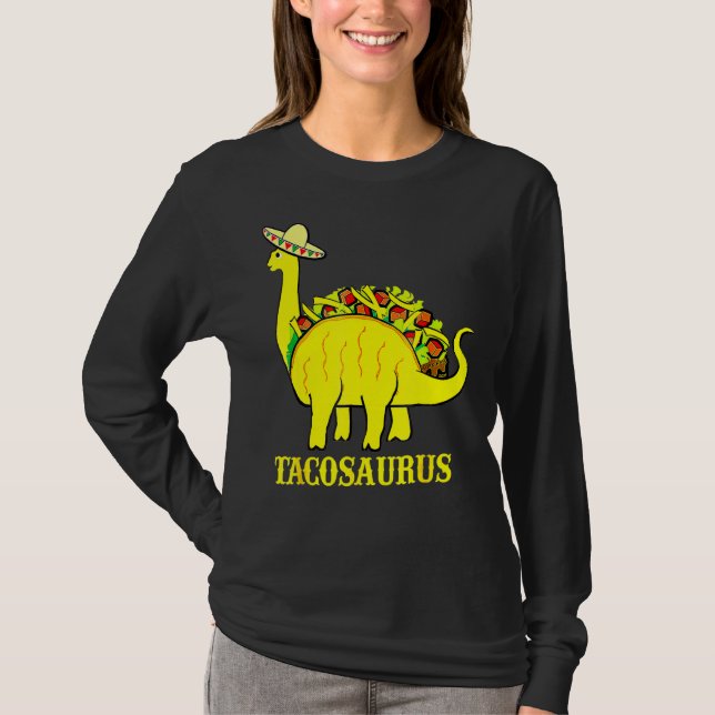 Camiseta Tacosaurus Cinco De Mayo Taco Dinosaur 5 (Anverso)