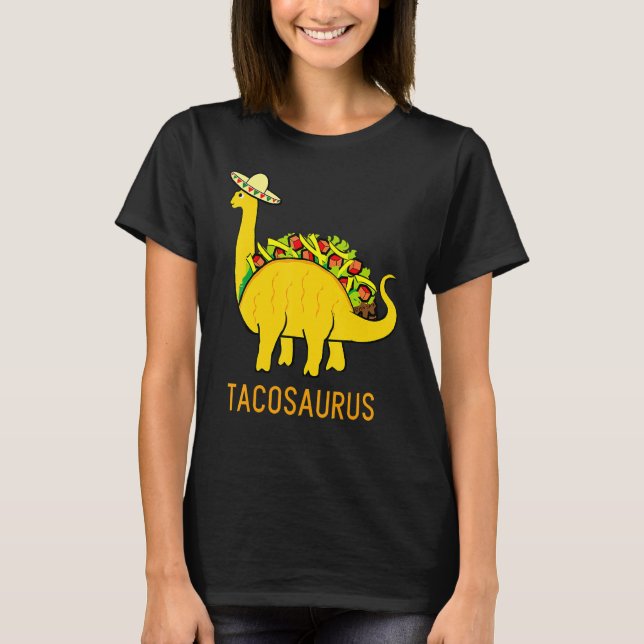 Camiseta Tacosaurus Cinco de Mayo Taco Dinosaurio 5 (Anverso)