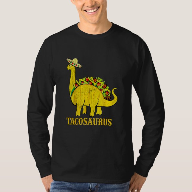 Camiseta Tacosaurus Cinco De Mayo Tees Funny Dinosaurio Tac (Anverso)
