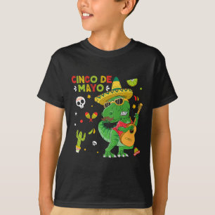 Camiseta Tacosaurus Rex Cinco De Mayo Niño Pequeño Dinosaur