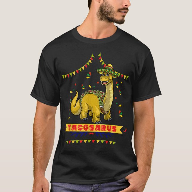 Camiseta Tacosaurus Rex Dinosaur Taco Kids Cinco De Mayo Pa (Anverso)