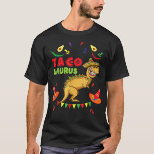 Camiseta Tacosaurus Rex Dinosaur Taco Kids Cinco De Mayo Pa