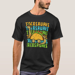 Camiseta Tacosaurus Taco Dinosaur Dino Cinco De Mayo Mexica