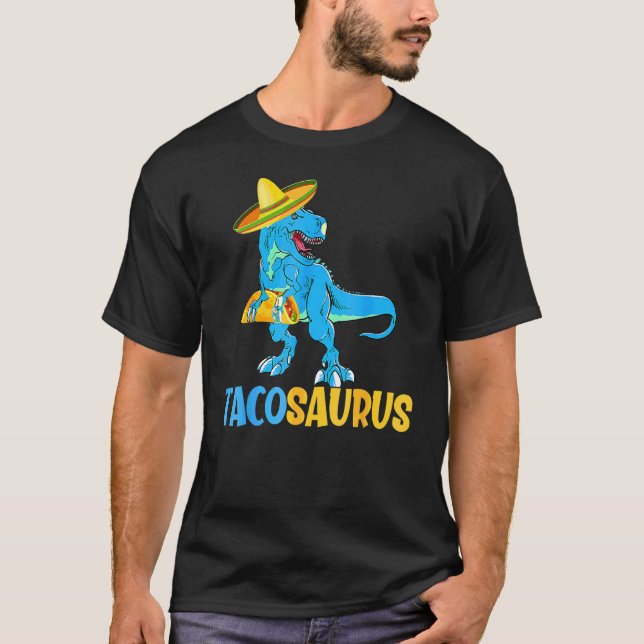 Camiseta Tacosaurus Taco Saurus Cinco De Mayo Taco Dinosau (Anverso)