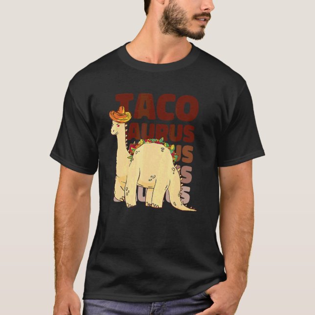 Camiseta Tacosaurus Taco Saurus Dino Dinosaur (Anverso)