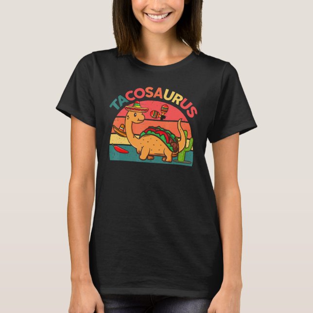 Camiseta Tacosaurus Toddler Kids Taco Dinosaur (Anverso)