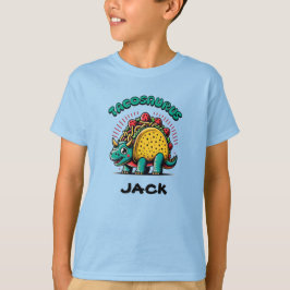 Camiseta Tacosaurus Triceratops Dibujo Animado Divertido