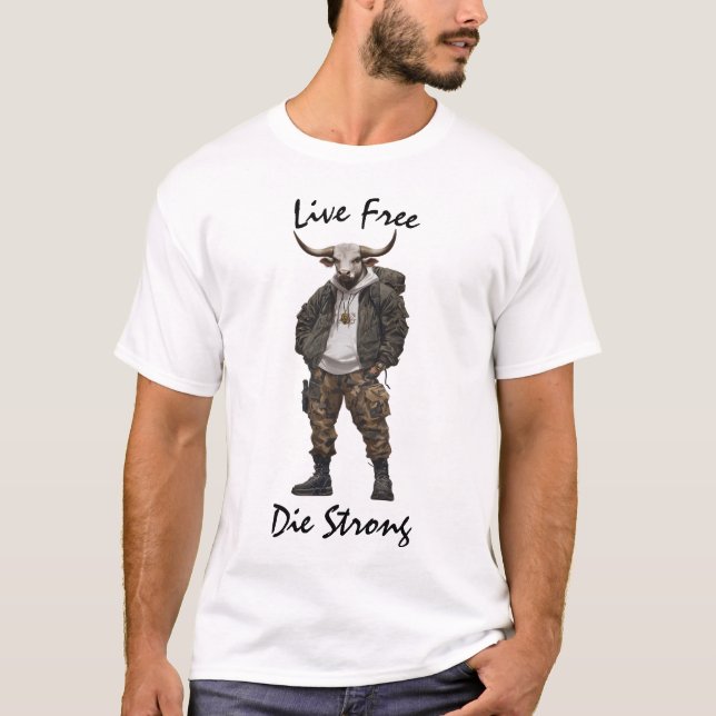Camiseta Táctica de Guerrero de Vive Libre (Anverso)
