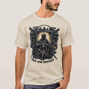 Camiseta Táctica Militar de Juegos 'Buscar y Destr