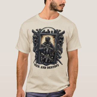 Camiseta Táctica Militar de Juegos 'Buscar y Destr
