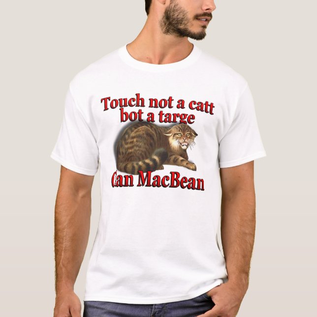 Camiseta Tacto de MacBean del clan no un Bot de Catt un (Anverso)