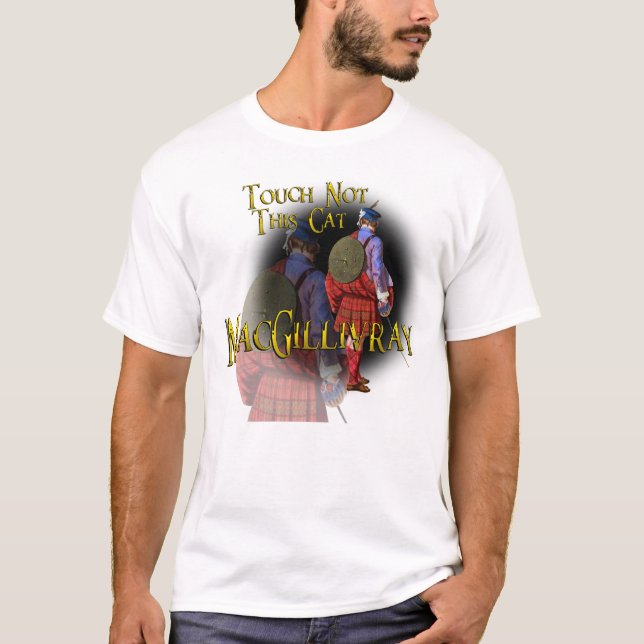 Camiseta Tacto de MacGillivray del clan no este gato (Anverso)