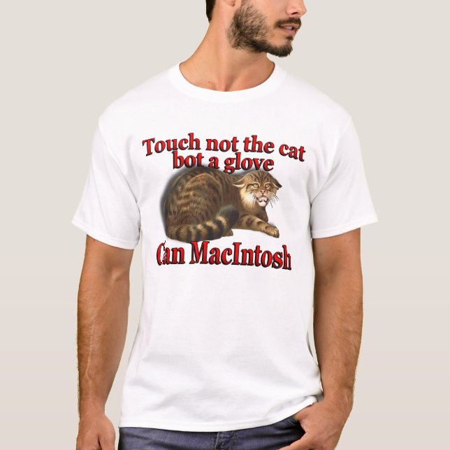 Camiseta Tacto de Macintosh del clan no el Bot del gato un (Anverso)