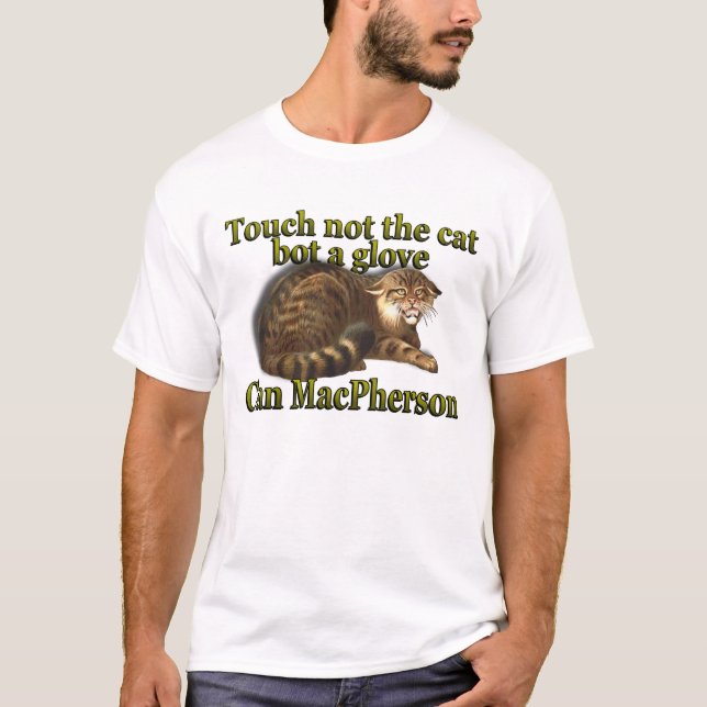 Camiseta Tacto de MacPherson del clan no el Bot del gato un (Anverso)