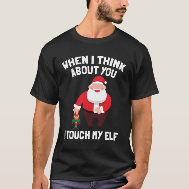 Camiseta Tacto de Papá Noel I mi regalo divertido del (Anverso)