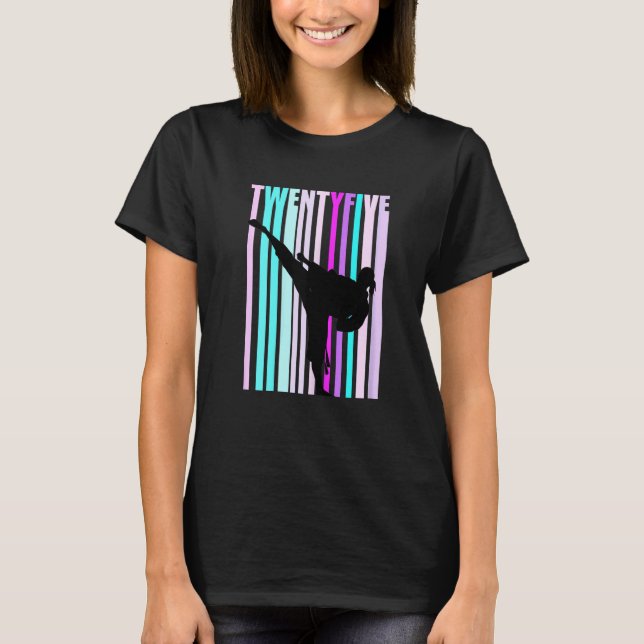 Camiseta Taekwondo: 25 cumpleaños de Karate (Anverso)