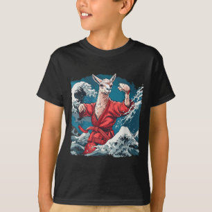 Camiseta Taekwondo Alpaca Ondas Kickboxing Judo Mma Alpaca
