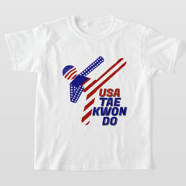 Camiseta TAEKWONDO Artes Marciales Patrióticas de EE. UU. (Distribución)