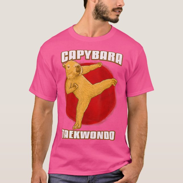 Camiseta Taekwondo Capybara (Anverso)