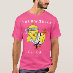Camiseta Taekwondo Chick Martial Artes Feisty Black Belt Ch
