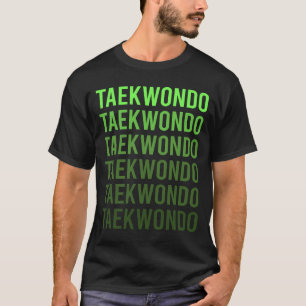 Camiseta Taekwondo de gradiente verde Tae Kwon Do Taekwon-D