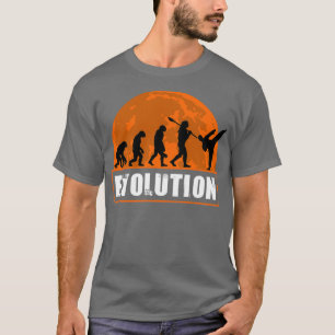 Camiseta Taekwondo gracioso regalo de la evolución humana