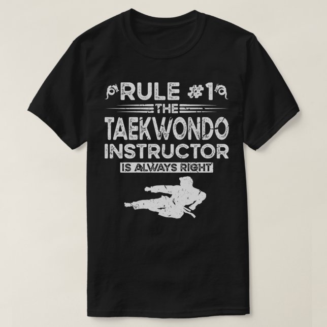 Camiseta Taekwondo Instructor Men Taekwondo (Diseño del anverso)