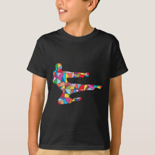 Camiseta Taekwondo Kick Martial Arts Boy Hombres Karate