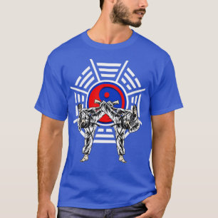 Camiseta Taekwondo, luchador deportivo de combate asiático