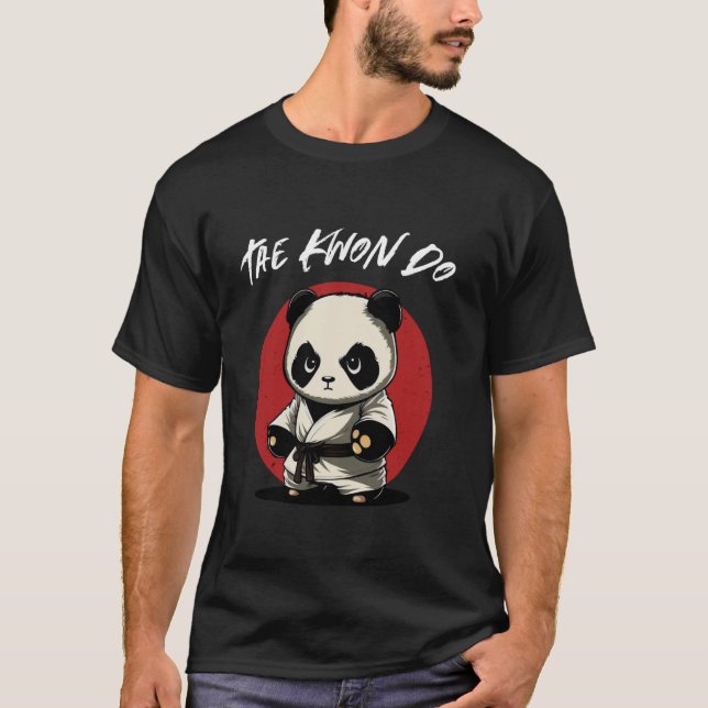 Camiseta Taekwondo Panda - Funny TKD Artes Marciales Corean (Anverso)