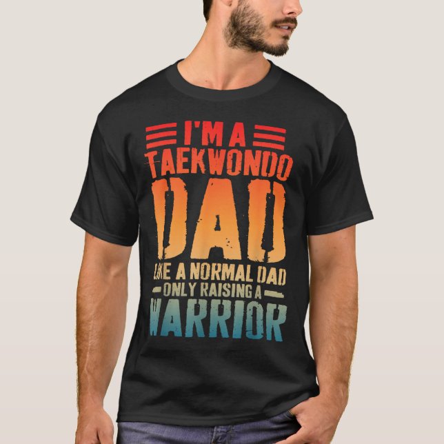 Camiseta Taekwondo Papá Como Papá Normal (Anverso)