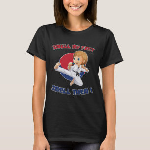 Camiseta Taekwondo para Chicas huele mi pie a los niños