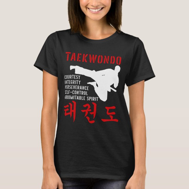 Camiseta Taekwondo Tenets Martial Arts (Anverso)