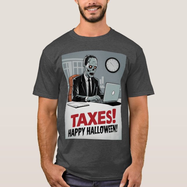Camiseta Taes Happy Halloween divertido (Anverso)
