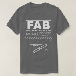 Camiseta TAG London Farnborough Airport FAB T-Shirt