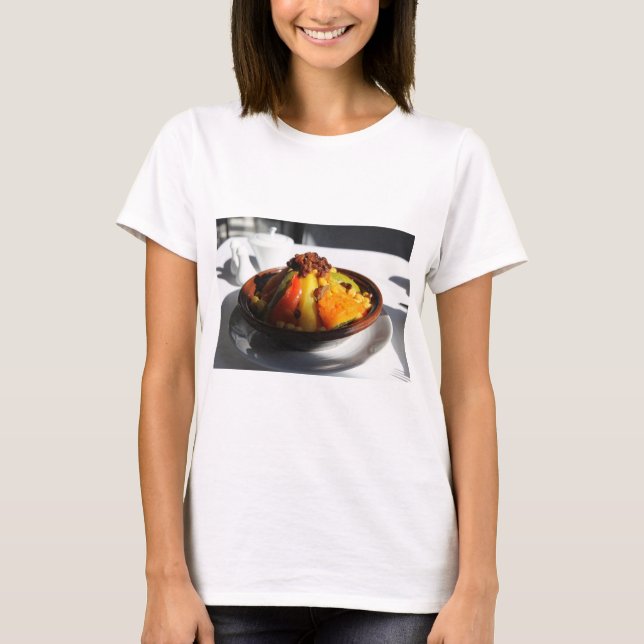 Camiseta Tagine marroquí - Comida de Marruecos (Anverso)