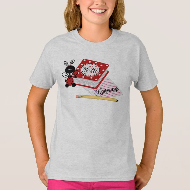 Camiseta TAGLESS® de Hanes para niña (Anverso)