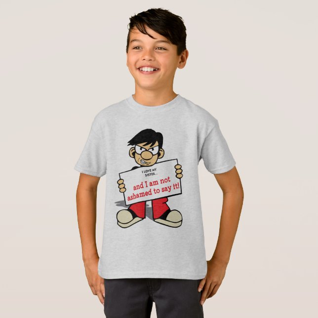 Camiseta TAGLESS® de Hanes para niños (Anverso completo)