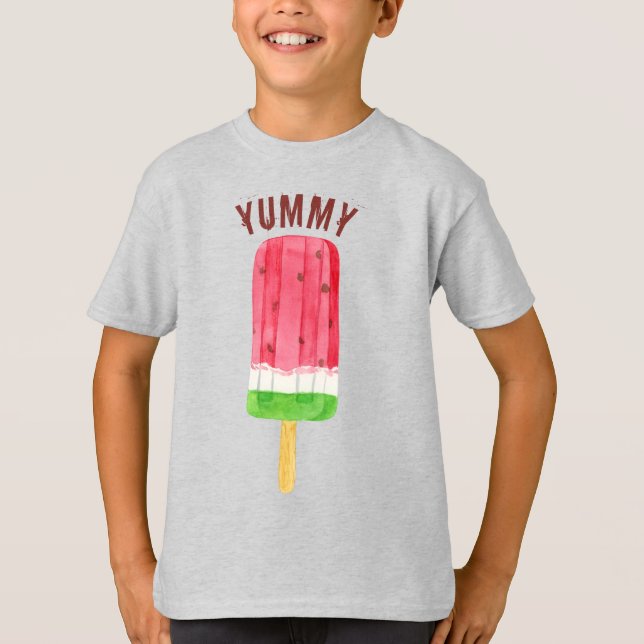 Camiseta TAGLESS® de Hanes para niños (Anverso)