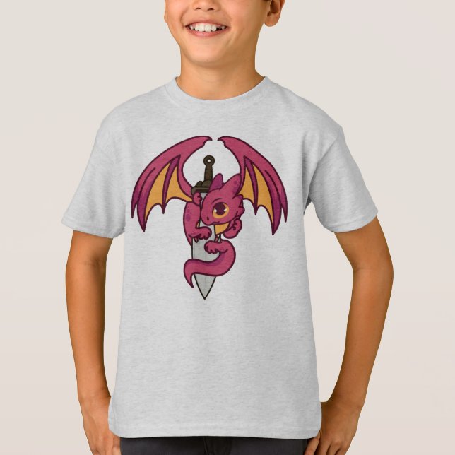 Camiseta TAGLESS® de Hanes para niños (Anverso)