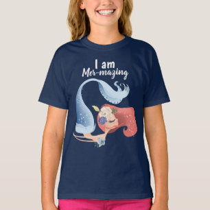 Camiseta TAGLESS® para Chicas con Mer-mazing