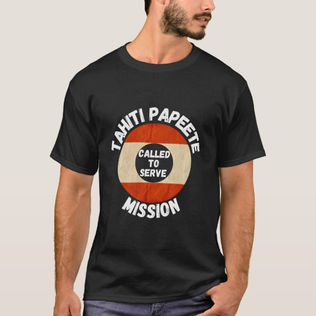 Camiseta Tahiti Papeete Lds Mission Proud Mormon Missionary (Anverso)