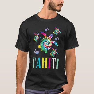 Camiseta Tahiti Polinesia Francesa Tye Dye Sea Turte Tahiti