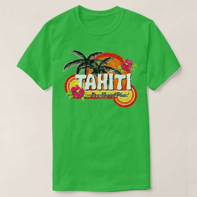 Camiseta Tahití Un Lugar Mágico (Diseño del anverso)