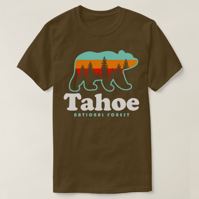 Camiseta Tahoe National Forest Camping Lake Tahoe Senderism (Diseño del anverso)