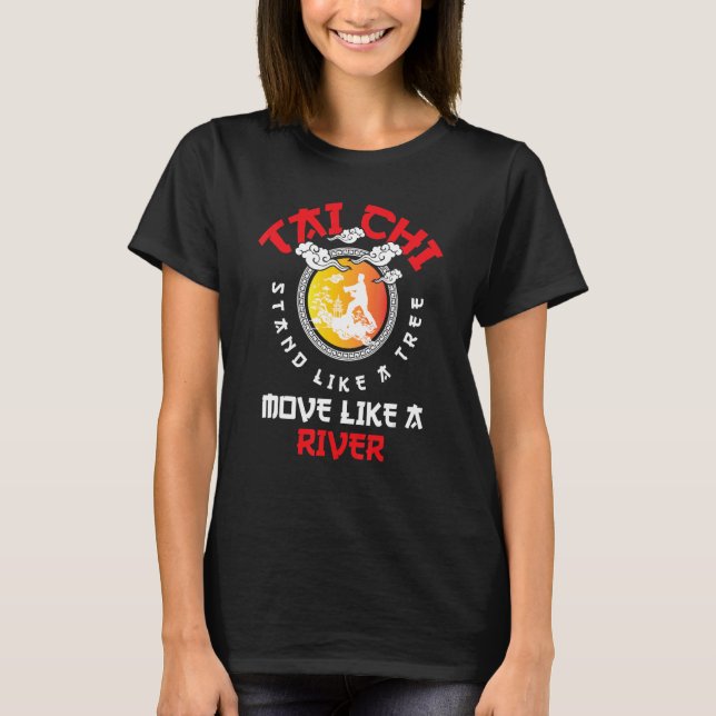 Camiseta Tai Chi Como Una Med Espiritual Del Cuerpo Del Árb (Anverso)
