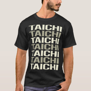 Camiseta Tai Chi de texto blanco