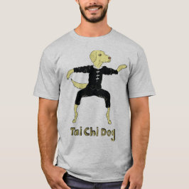 Camiseta Tai Chi Dog Laboratorio amarillo Golden Labrador