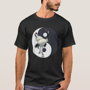 Camiseta Tai Chi Grulla Blanca Yin Yang Qi Gong Chino Blanc